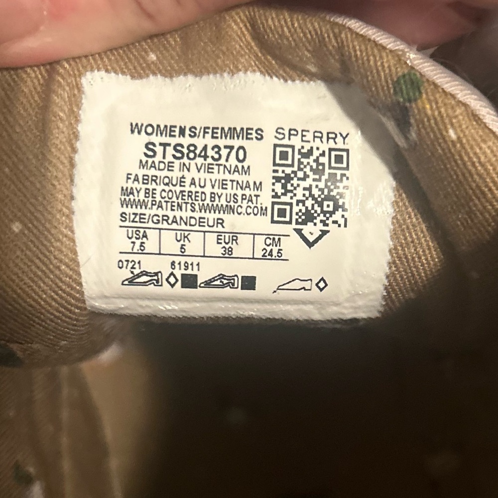 Sperry Women's Cream Duck Boots‎ size 7.5 - Picture 6 of 6